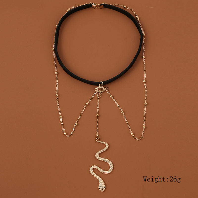Thigh Chain For Women Big Snake Pendants Leg Chain Body Jewelry Beach Style Gift