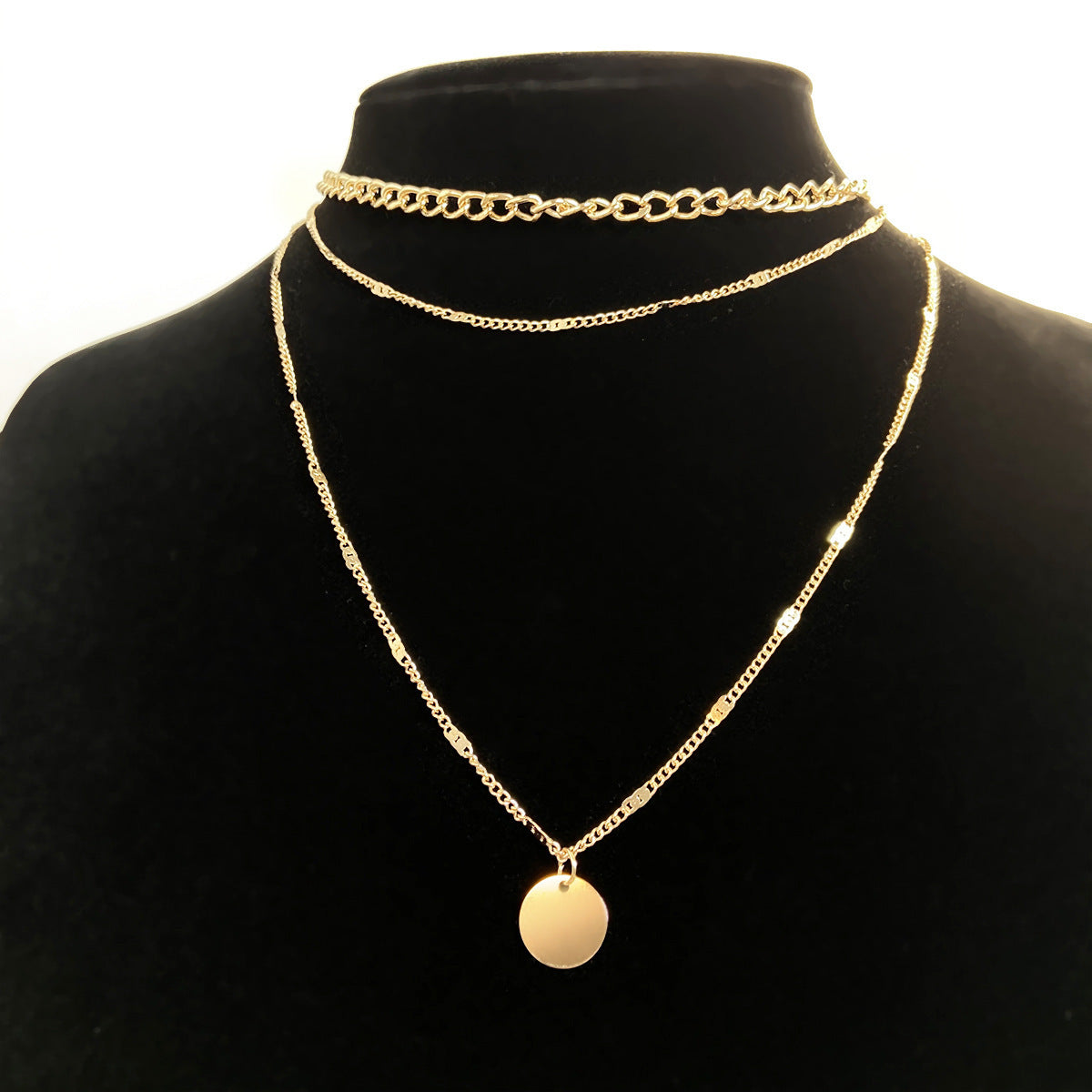 Women's Multilayer Necklace Fashion Chains Personality Jewelry