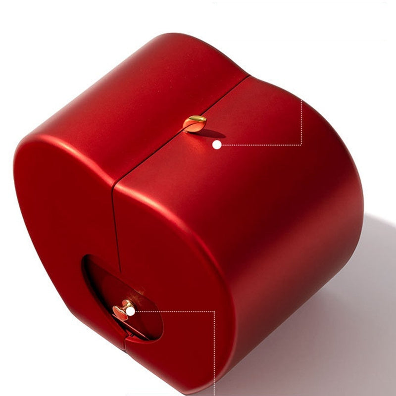 Fashion Jewelry Box Red Apple Gift Necklace Eternal Rose