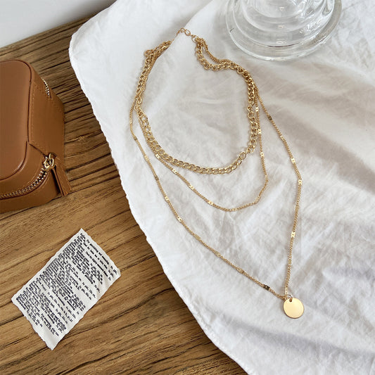 Women's Multilayer Necklace Fashion Chains Personality Jewelry