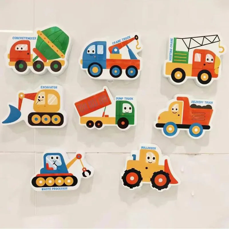 Baby Toy Animal Bath Toys for Kids Soft EVA Paste Bathroom Toys Animal Cognitive Floating Water Toys for Boys Girls 2 to 4 Years