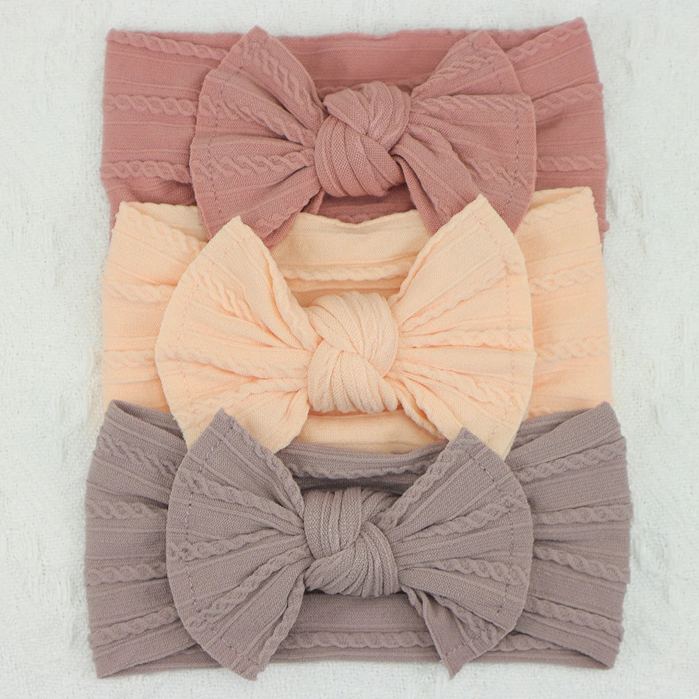 3Pcs/Set Baby Girl Headbands Lot Bows Baby Headband Newborn Gift Elastic Hair Bands Children Turban Kids Infant Hair Accessories