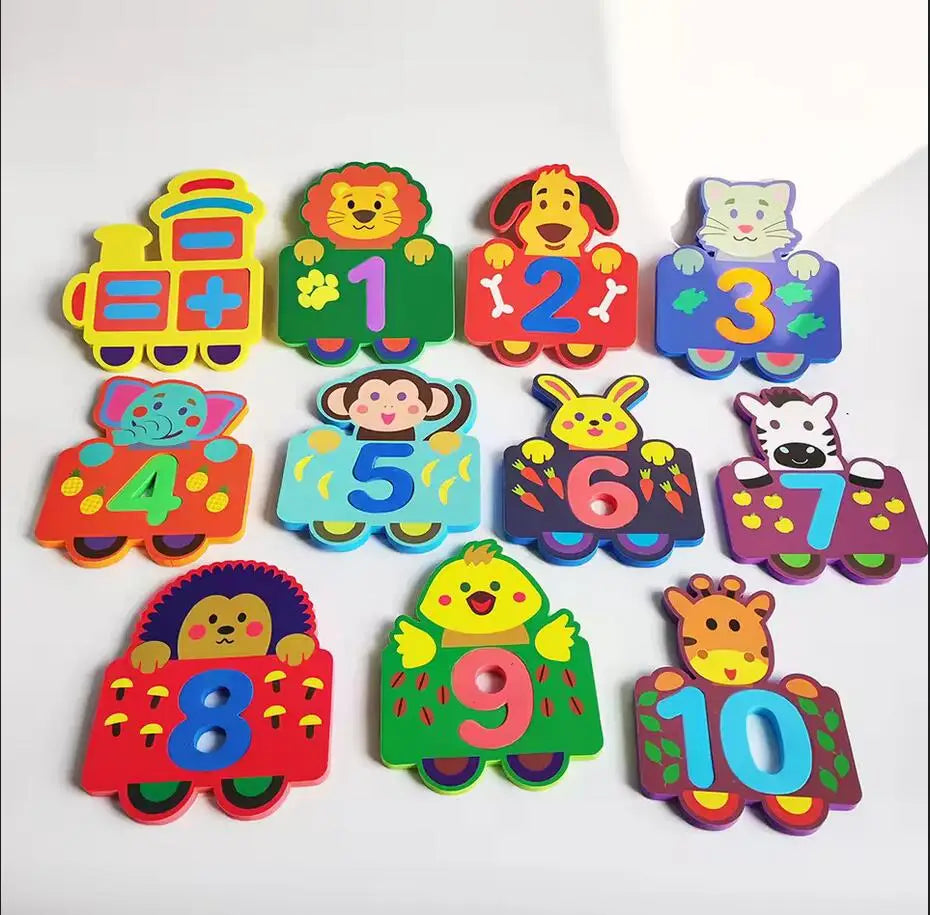 Baby Toy Animal Bath Toys for Kids Soft EVA Paste Bathroom Toys Animal Cognitive Floating Water Toys for Boys Girls 2 to 4 Years