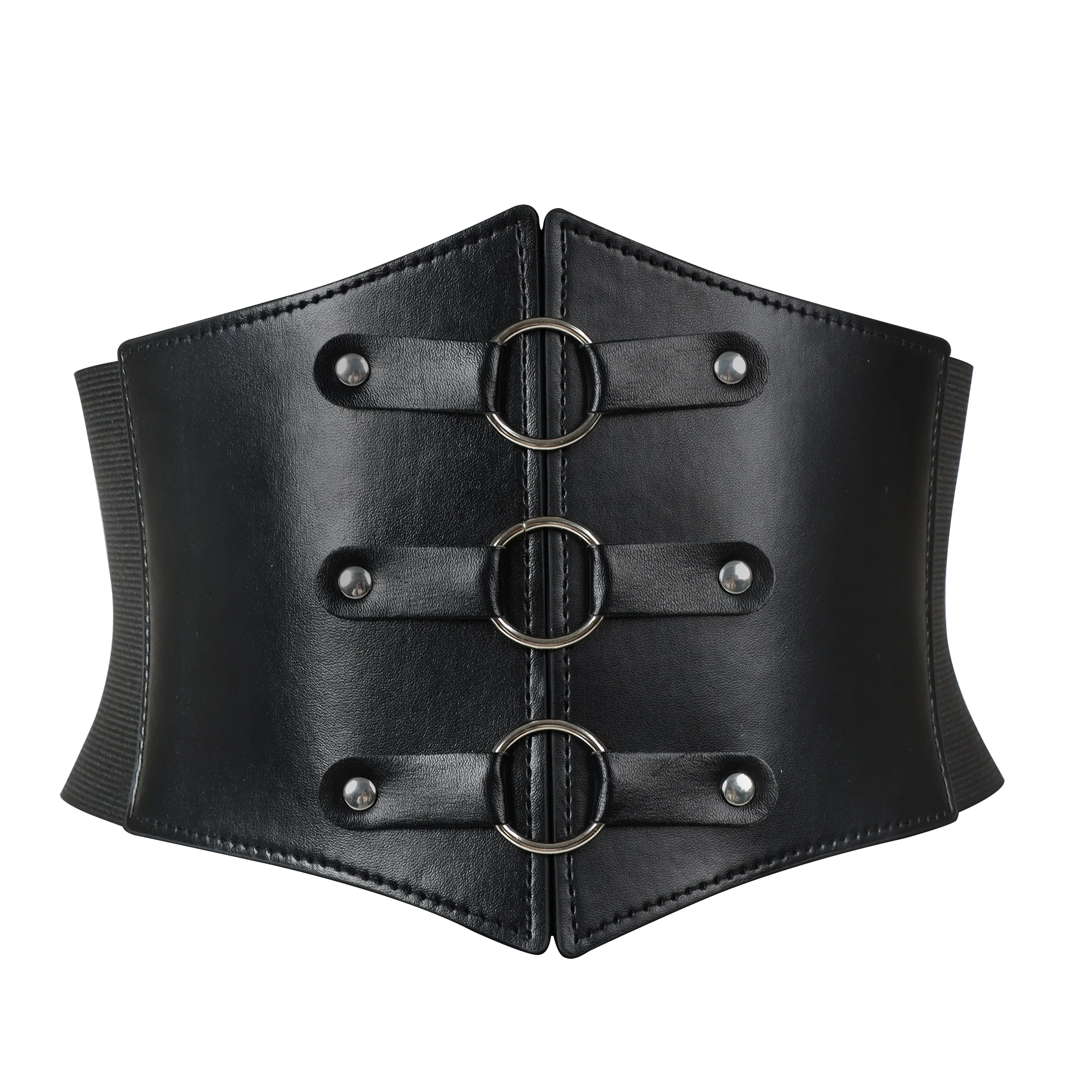 Corset Belt Bandage Super Wide Pu Leather Girdle Slimming Body Women Elastic High Waist Belts Versatile for Daily Bustier Corset