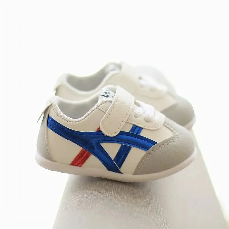 Baby Step Shoes Soft Bottom Anti-Slip 0-1 Year Old Toddler Learning to Walk White Sneakers Breathable Comfortable Infant Footwea