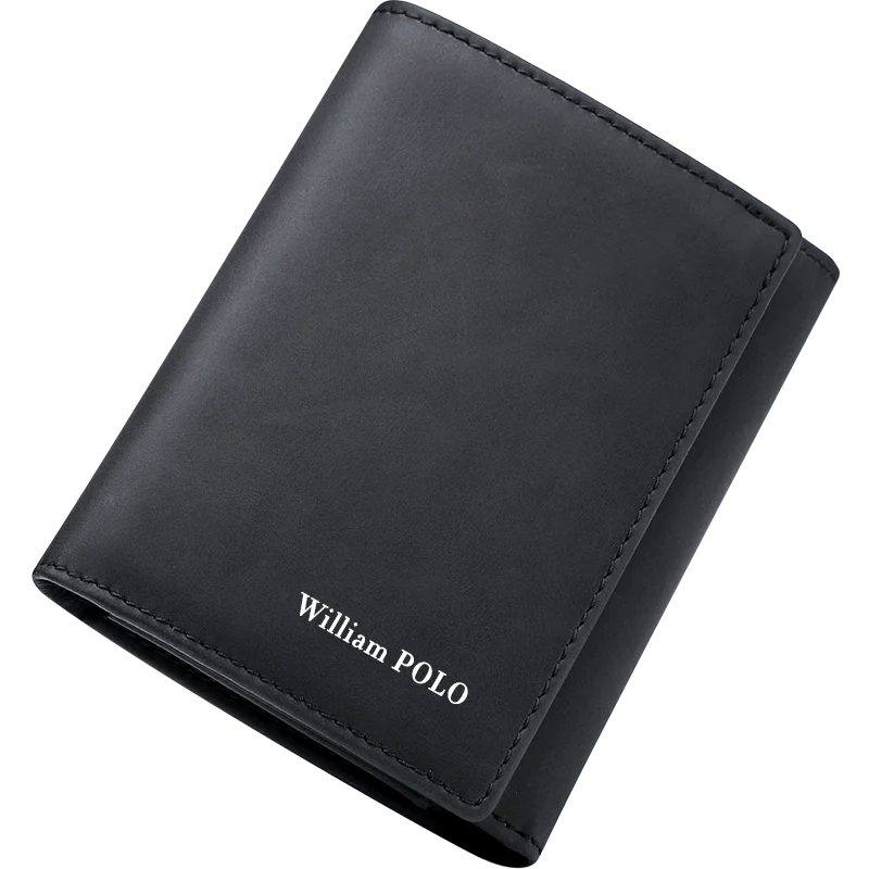 Wallet Men's short multi-functional wallet Driver's license Youth coin wallet card bag casual blue