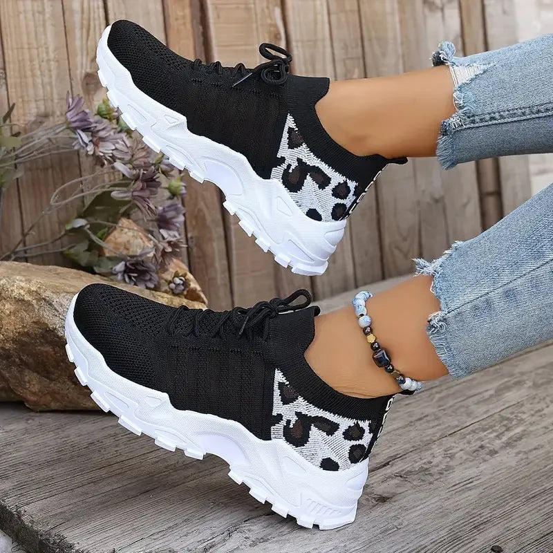 shoes woman 2025 [Leopard print sneakers] lightweight and breathable women's casual sneakers.women's shoes sale shoes