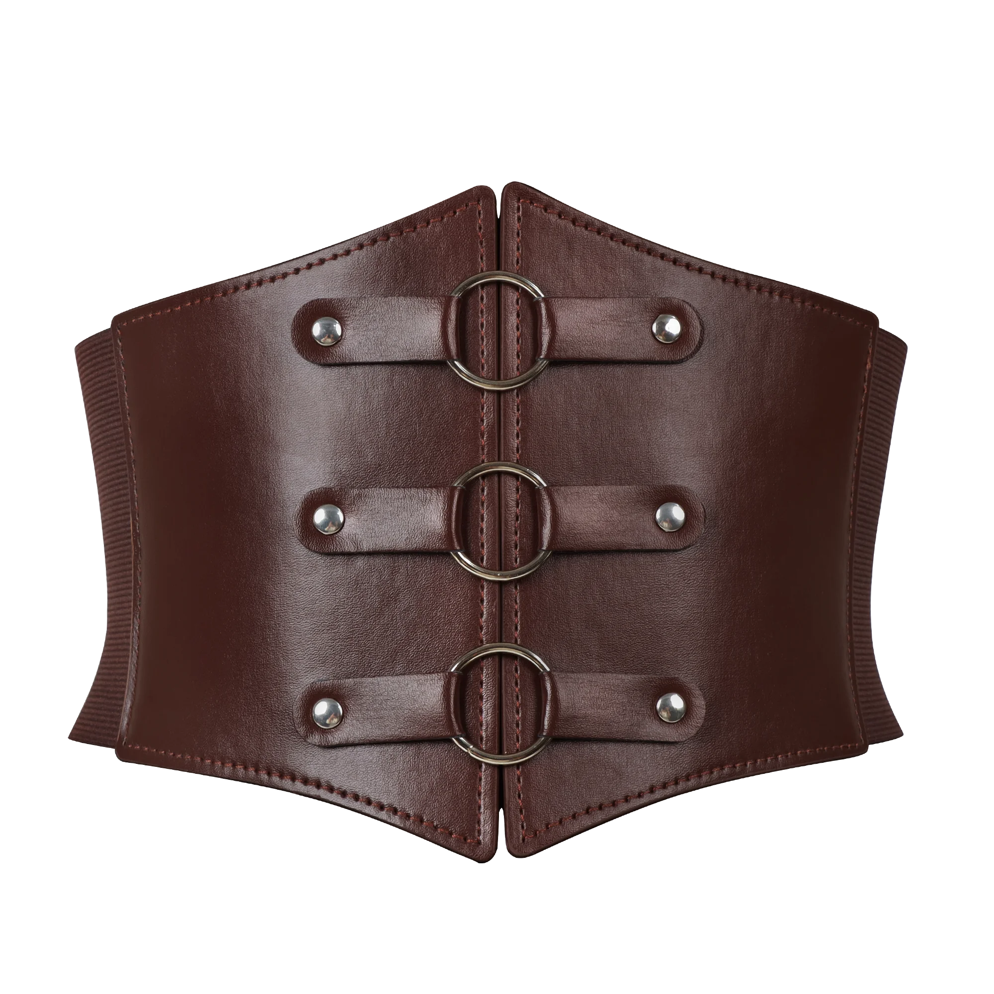 Corset Belt Bandage Super Wide Pu Leather Girdle Slimming Body Women Elastic High Waist Belts Versatile for Daily Bustier Corset